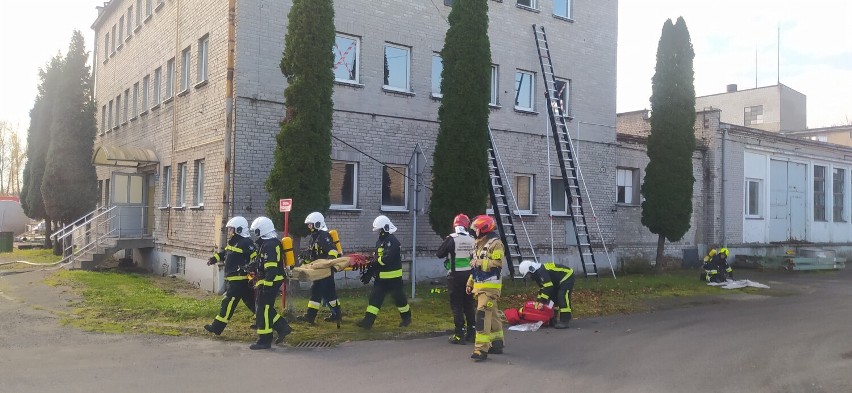 Wspólne ćwiczenia strażaków PSP i OSP KSRG w Jaśle