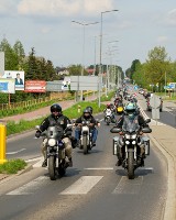 Zlot motocyklistów w Wodzisławiu Śl. Przyjechało blisko 140 maszyn!