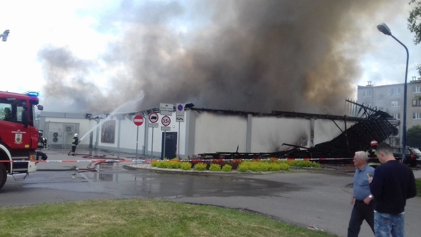 Pożar Lidla w Radomsku