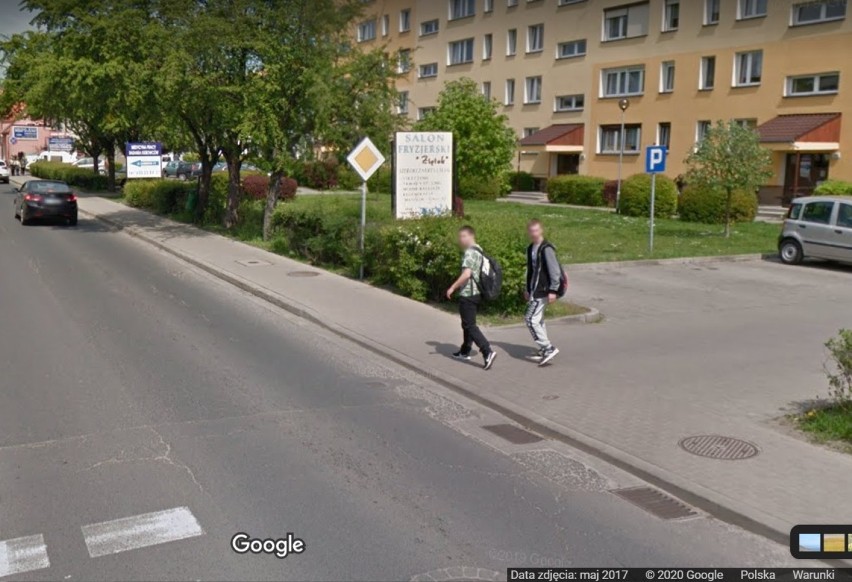 Zdjęcia z Google Street View wykonane w Rawiczu