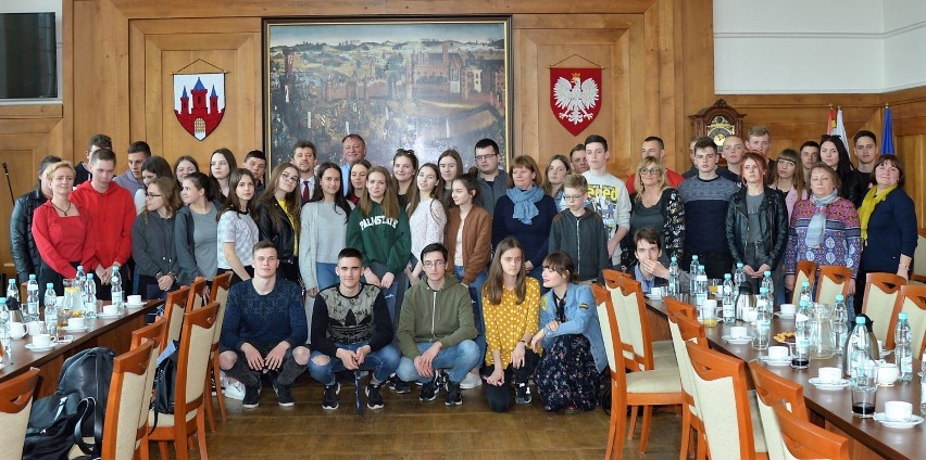 Młodzież z Litwy w Malborku