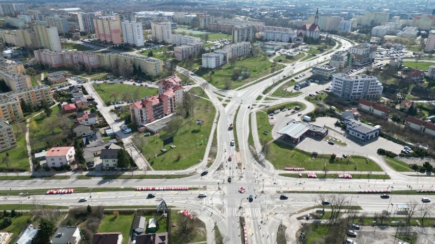 Rusza przebudowa ulic i skrzyżowania w północnej części Kielc. Będą utrudnienia. Zobacz zdjęcia z drona