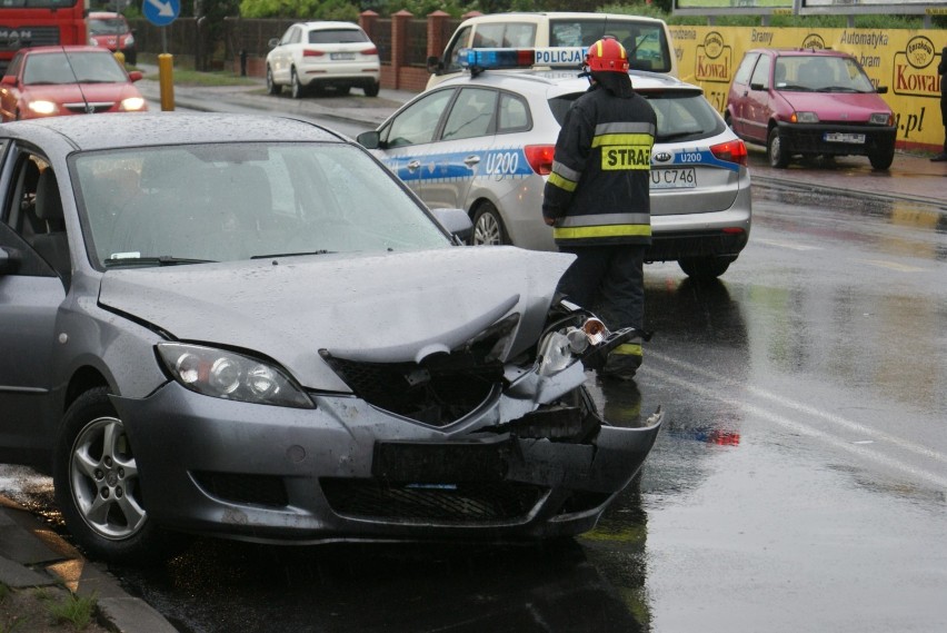 Wypadek na Godebskiego w Kaliszu