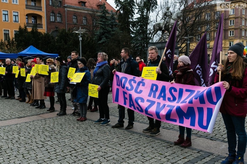 Mówią NIE rasizmowi i faszyzmowi! Manifestowali w Szczecinie [WIDEO, ZDJĘCIA]