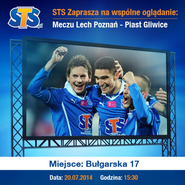 Lech Poznań - Piast Gliwice w niedzielę, 20 lipca o godz. 15.30