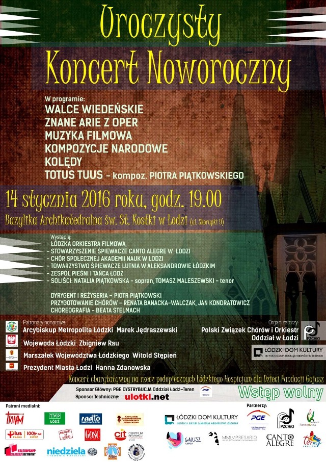 Uroczysty Koncert Noworoczny w Łodzi