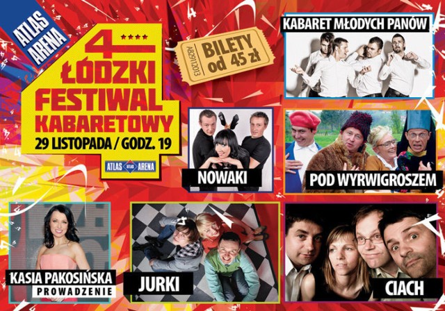 Plakat 4 Łódzkiego Festiwalu Kabaretowego