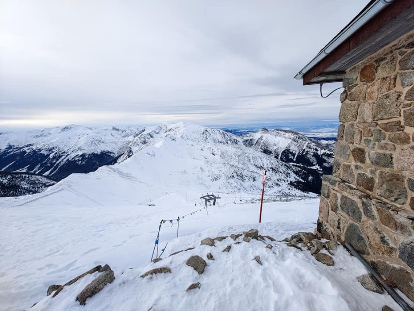 Kasprowy Wierch - na szczycie śniegu jakby mniej