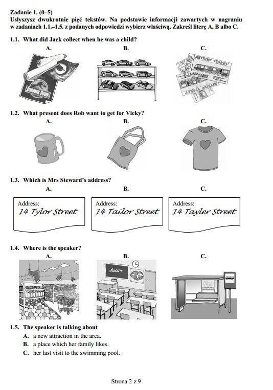 Egzamin gimnazjalny 2013. Język angielski [Testy, odpowiedzi, arkusze]
