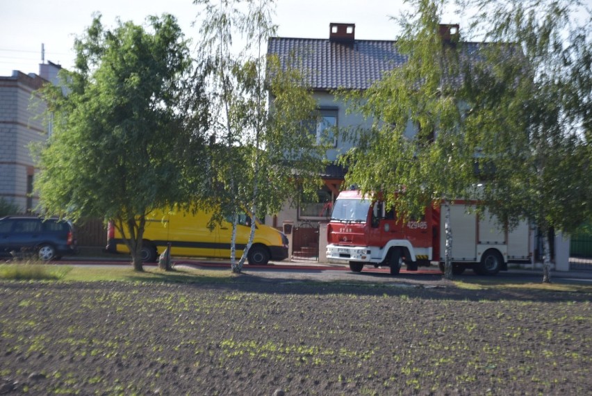 Linia gazowa przerwana - ewakuowano ponad 30 mieszkańców domostw przy ul.  Kosynierów Miłosławskich, Witkowo 2019