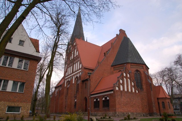 Kościół Mariacki w Szczecinku, tu 9 kwietnia odbędzie się koncert "Solidarni z Ukrainą"