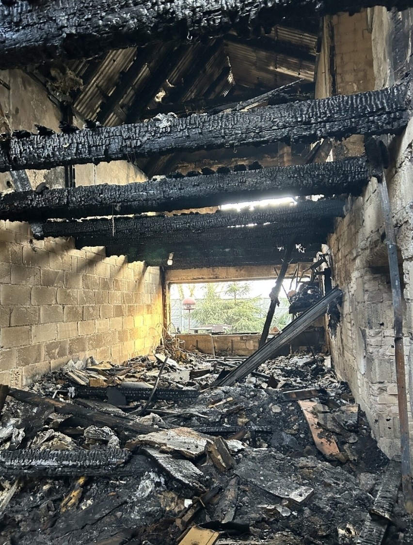 Pożar strawił doszczętnie dom w miejscowości Barchnowy.