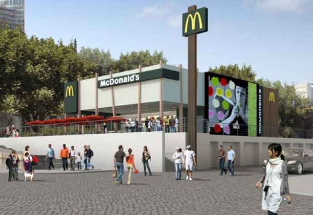 McDonald's na pl. Defilad - wizualizacja