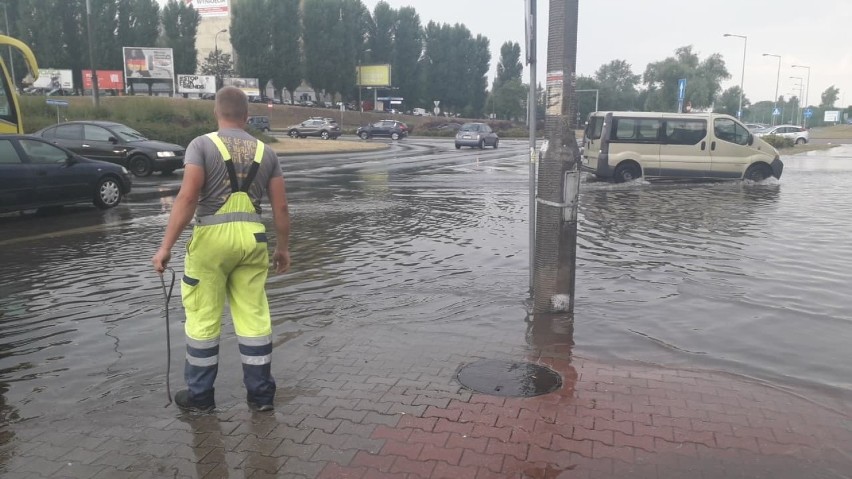 Tak deszcz zalał Gorzów 18 sierpnia 2020 r.