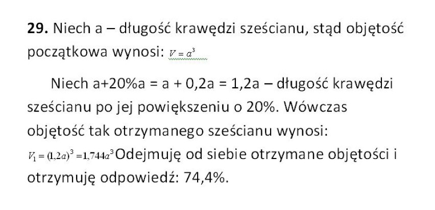 MATEMATYKA ODPOWIEDZI - MATURA PRÓBNA OPERON 2013 (listopad 2012)