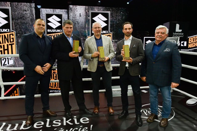 Od lewej: Maciej Demel, Andrzej Gołota, Michał Kułakowski, Paweł Grzybowski i Roman Ślagowski