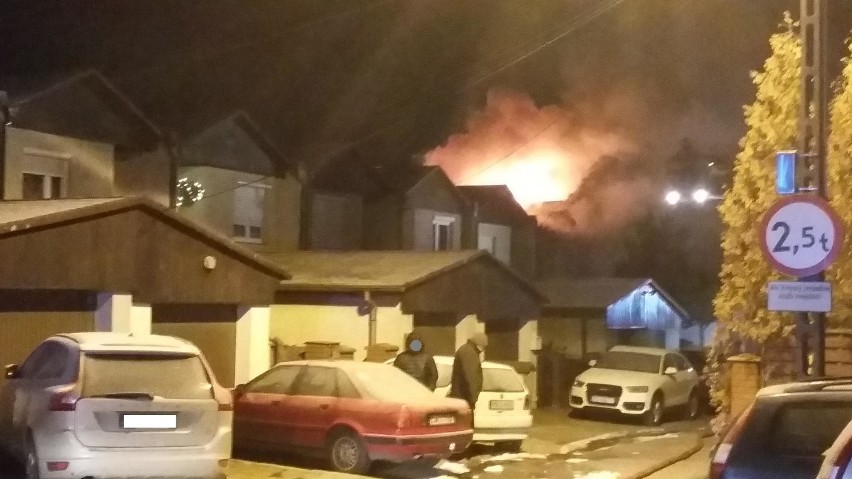 Pożar domu przy ulicy Moniuszki w Kaliszu