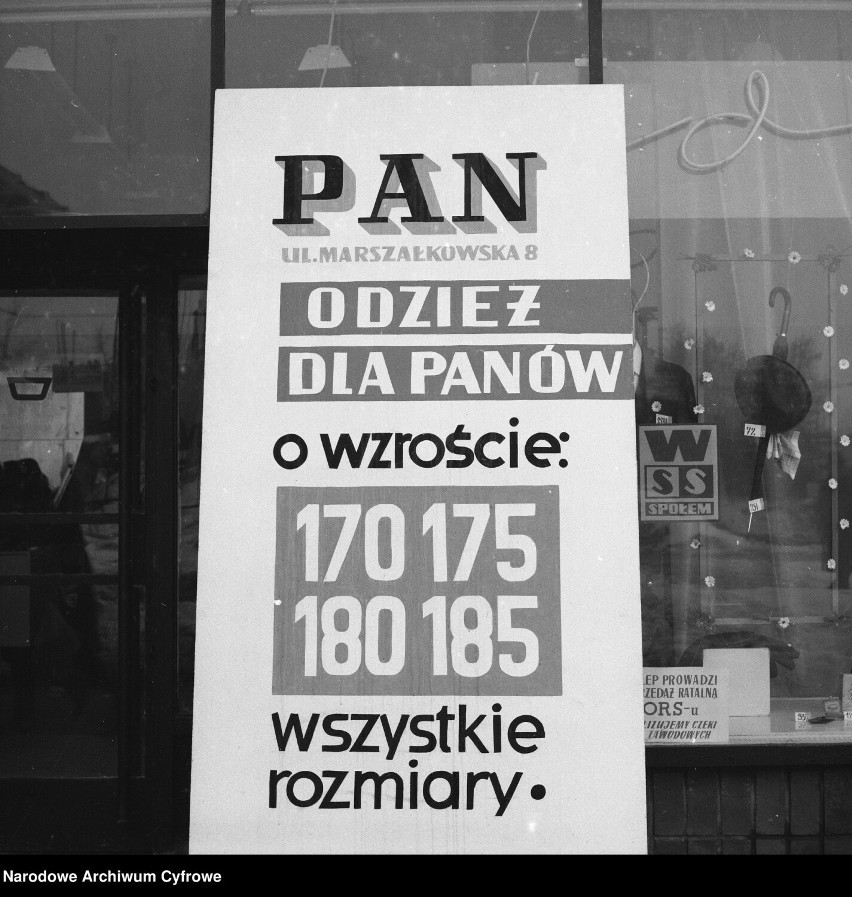 Sklep z odzieżą męską „Pan” Warszawskiej Spółdzielni...
