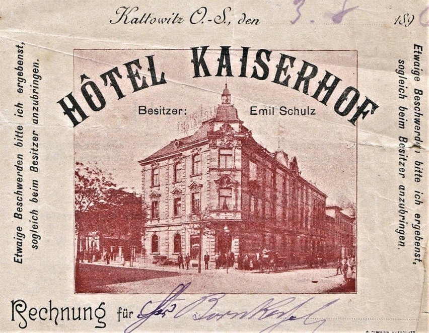 Hotel Kaiserhof był na rogu Stawowej i Młyńskiej