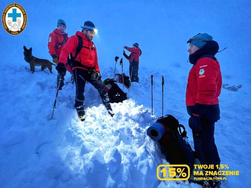 Czarny weekend w Tatrach. Nie żyją trzy osoby porwane przez śnieg. Warunki w górach pogarszają się 