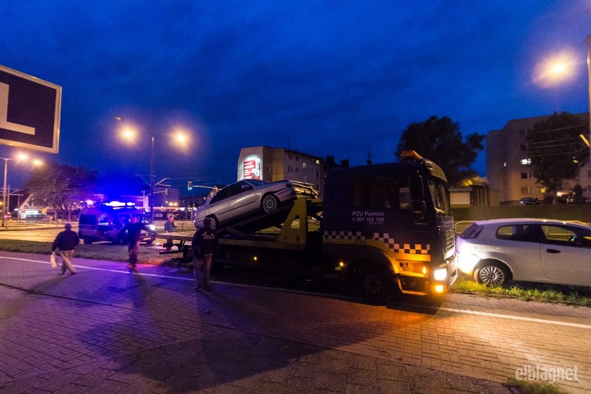 Wypadek na Dąbka w Elblągu. Dwie osoby zostały ranne [ZDJĘCIA]