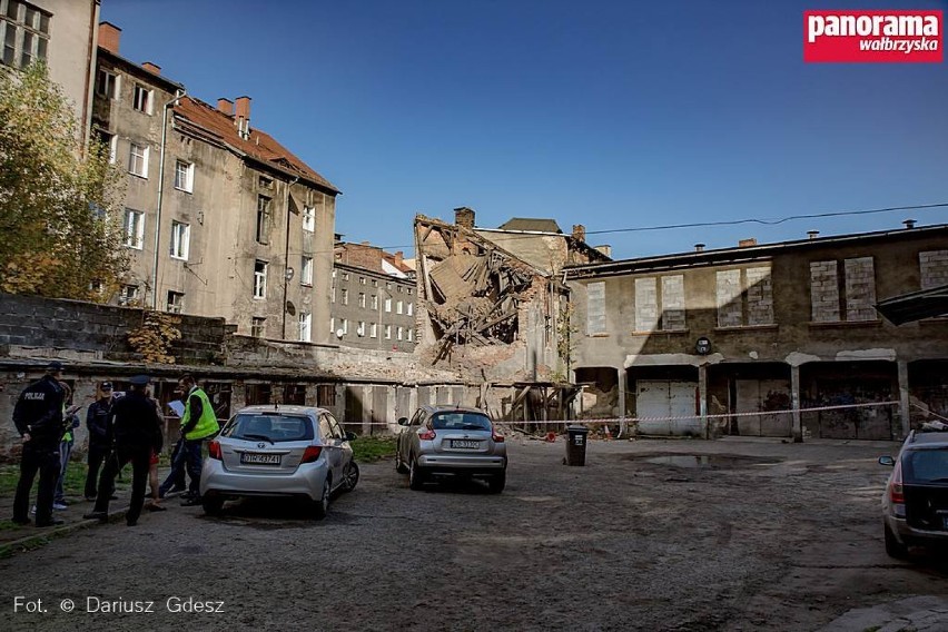 Wałbrzych: Katastrofa budowlana na ulicy Mickiewicza [ZDJĘCIA]