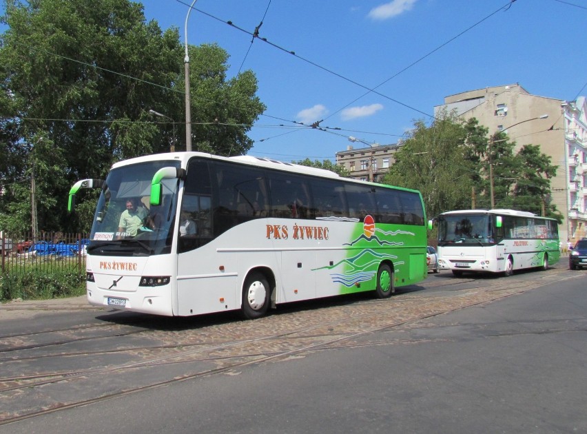 Na ul. Tramwajowej pojawili się pracownicy PKS Żywiec