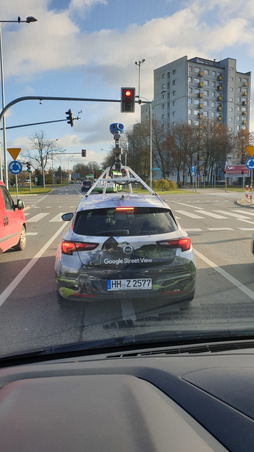 Samochód Google Street View w Białymstoku listopad2020