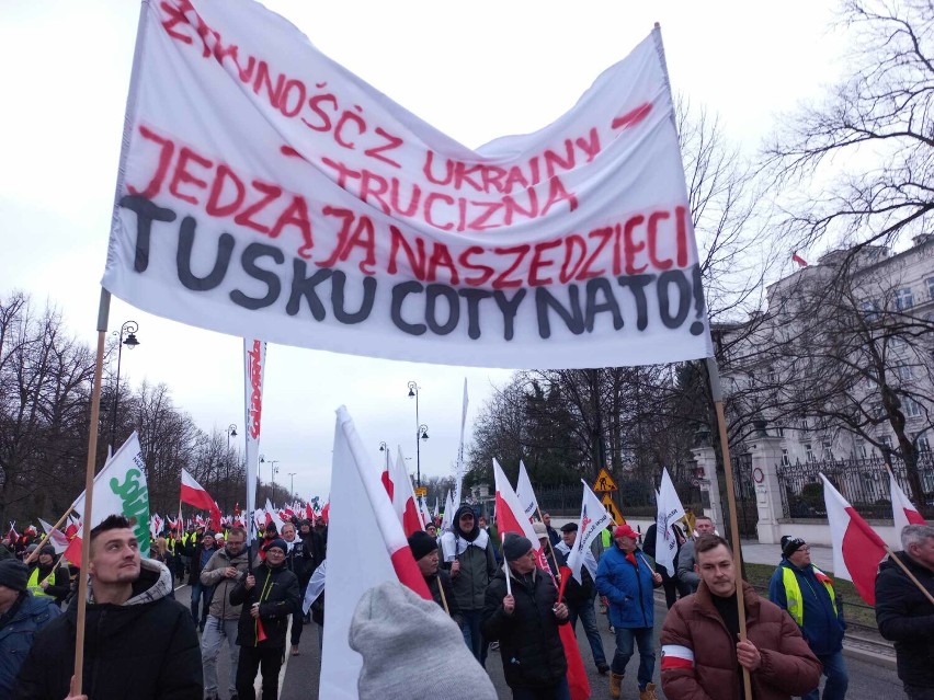 Rolnicy z gminy Prabuty protestowali w Warszawie.