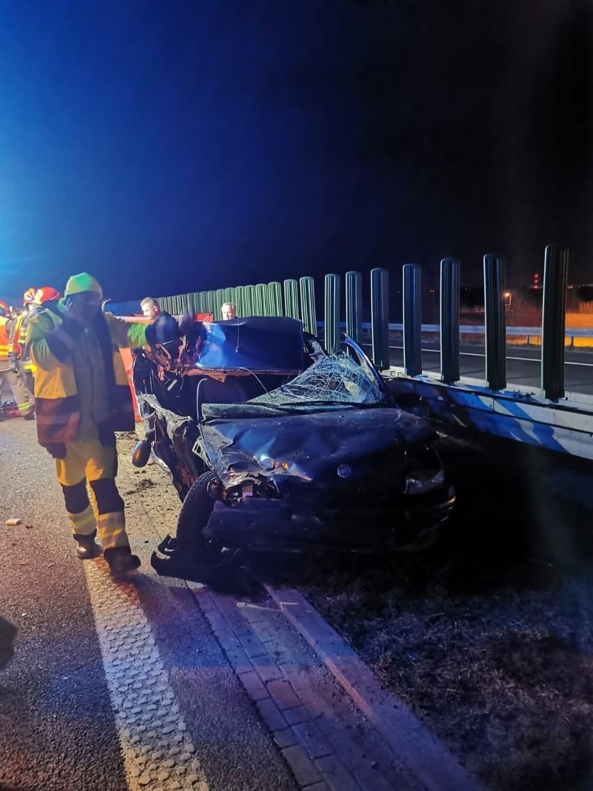 Do wypadku doszło na A4 na wysokości Bobrownik Wielkich....