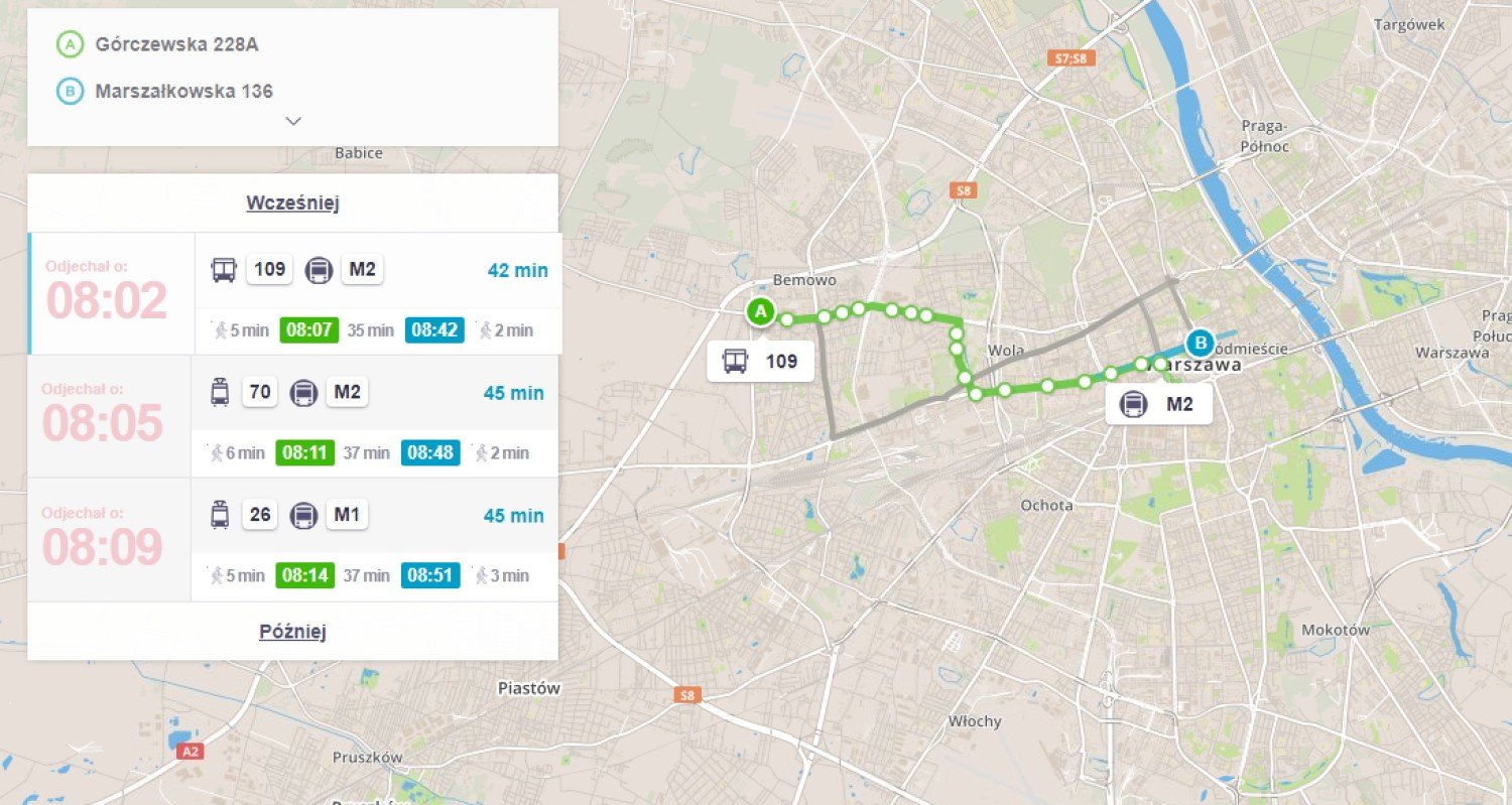 Kto najdłużej jedzie do pracy w Warszawie? Ile jedzie się autobusem, a
