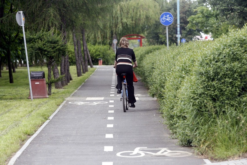 Rowerzysta jest obowiązany:

- korzystać z drogi dla rowerów...