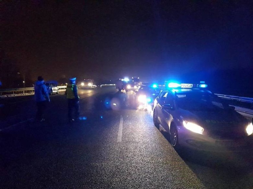 Wypadek na A1 w Knurowie. Autostrada zamknięta w kierunku granicy