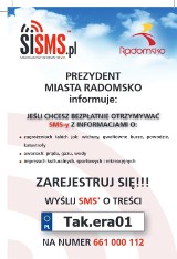 Radomsko: Skorzystaj z miejskiego systemu powiadamiania przez SMS