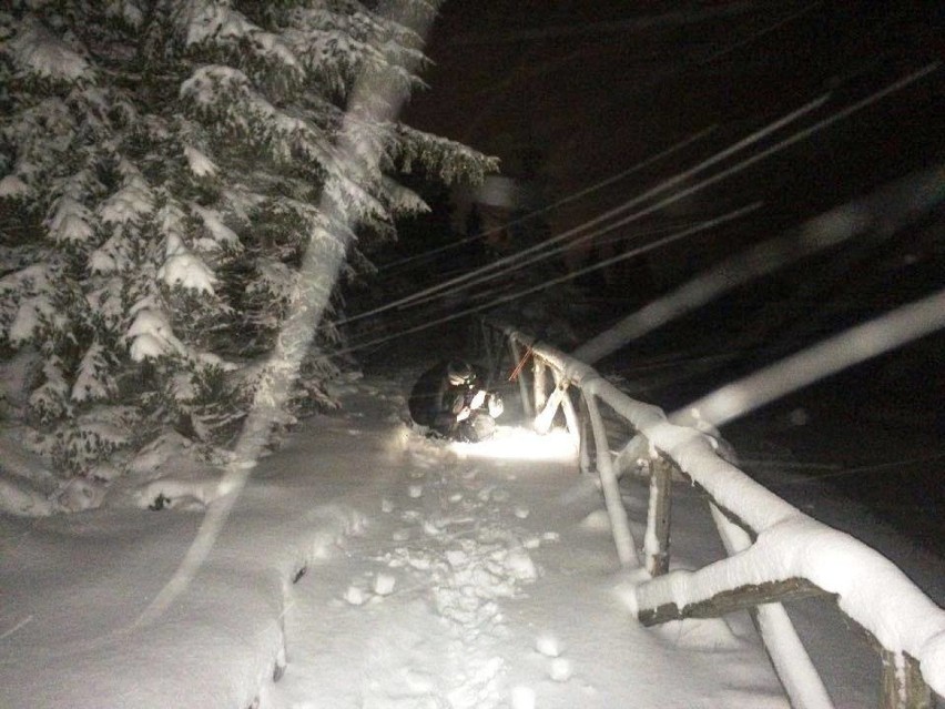 Karkonosze: Turysta zgubił się w śnieżycy.