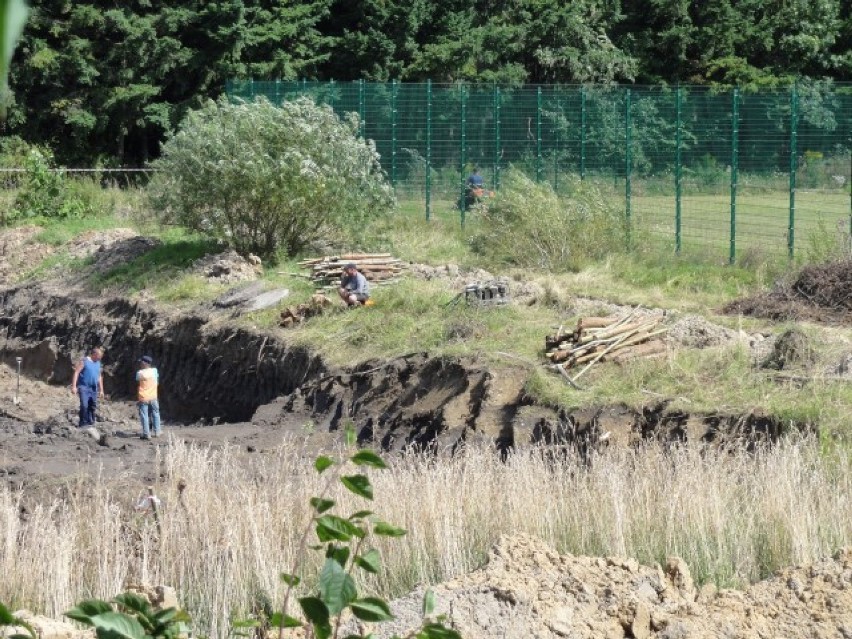 Pruszcz Gdański: Powstaje nowy zbiornik retencyjny, a na nim boisko, górka saneczkowa... [ZDJĘCIA]