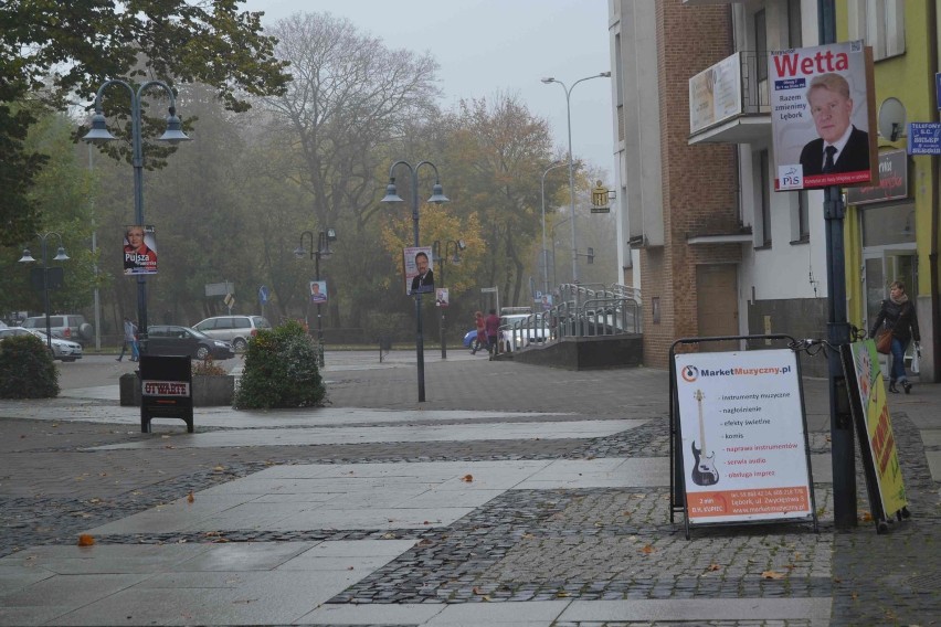 Plakaty na wybory samorządowe w Lęborku