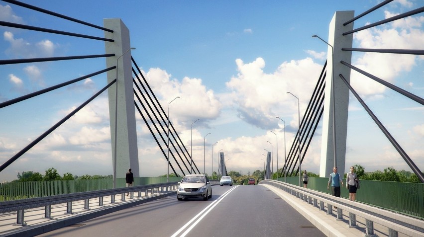 Tak ma wyglądać nowy most nad Wartą w Kostrzynie.
