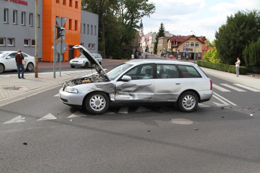 Groźny wypadek na skrzyżowaniu ulic Gajewskich, Lipowej , Wschowskiej i Roberta Kocha w Wolsztynie
