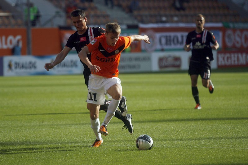 Lubin: KGHM Zagłębie Lubin - ŁKS Łódź 2:1 (ZDJĘCIA)