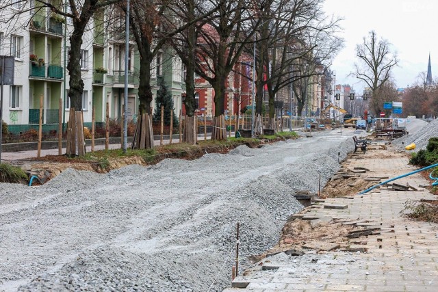 Przebudowa al. Jana Pawła II w Szczecinie - 30.11.2020