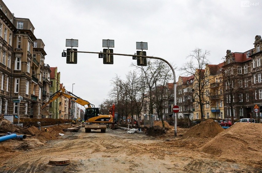 Przebudowa al. Jana Pawła II w Szczecinie - 30.11.2020