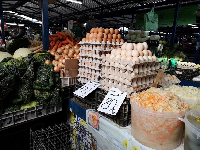 Cena jaj na wybranych targowiskach w Kujawsko-Pomorskiem w...