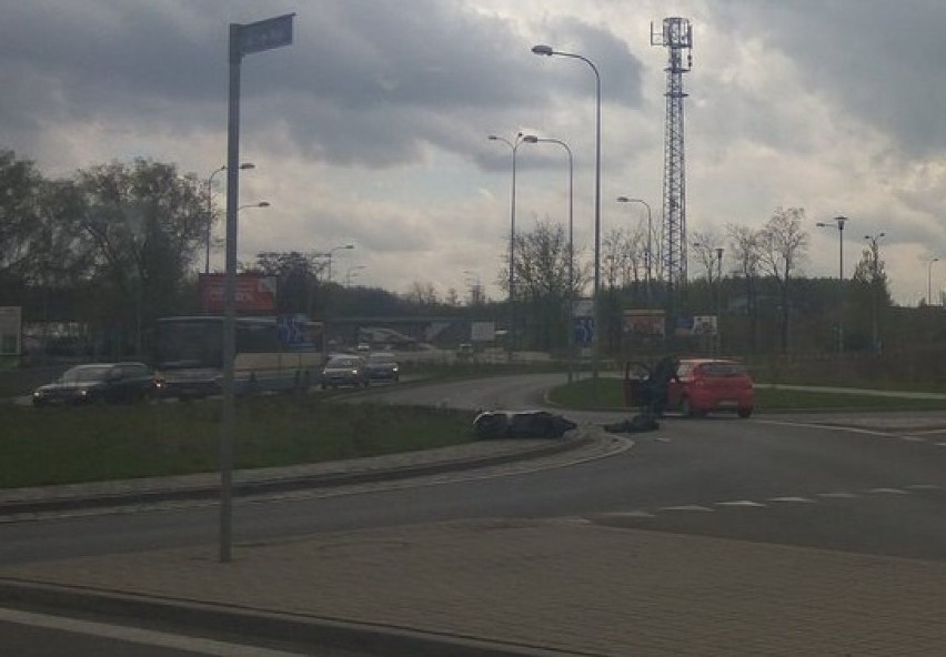 Wypadek motocyklisty w Rudzie Śląskiej