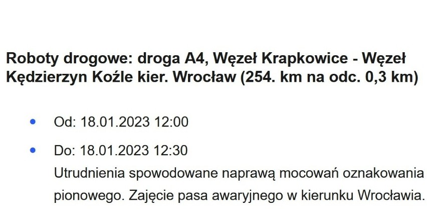 Uwaga kierowcy! Są utrudnienia na wielu opolskich drogach. Tu możecie mieć problemy z przejazdem