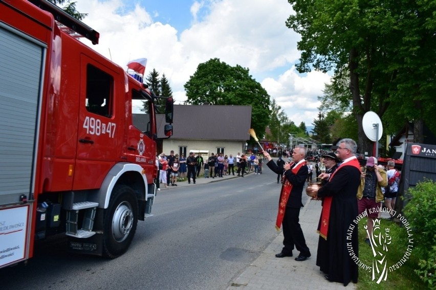 Podhale. Motocykliści i strażacy przejechali w pielgrzymce do sanktuarium w Ludźmierzu 