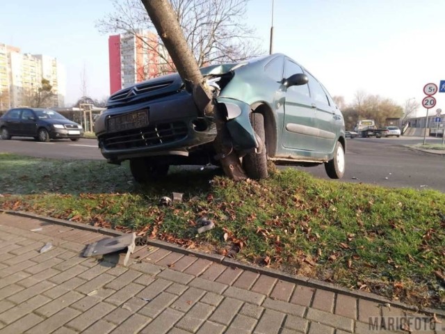 Wypadek na ul. Prószkowskiej w Opolu.