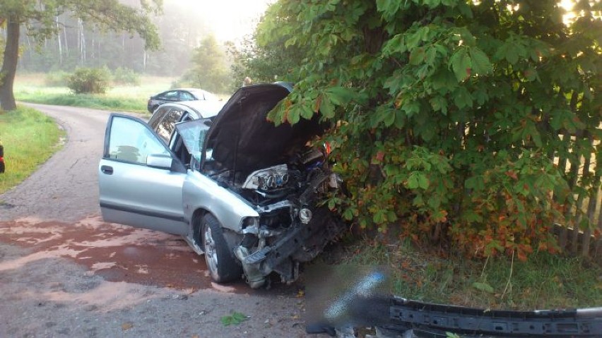 Wypadki Żory 2014: Samochód osobowy uderzył w drzewo