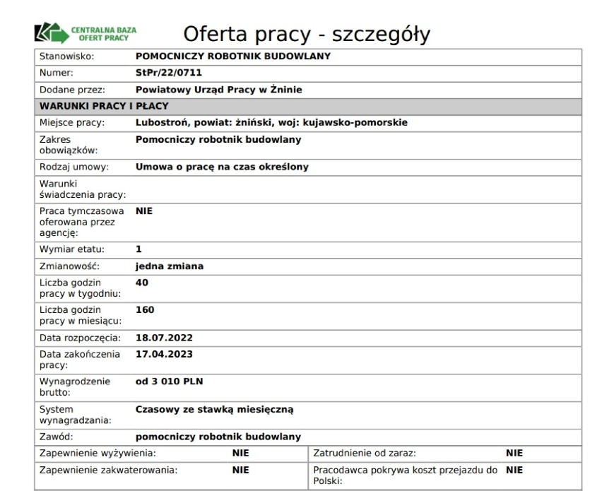 Nowe oferty firm ze Żnina i okolic. Takie są możliwości pracy na Pałukach  [12.07.2022] 