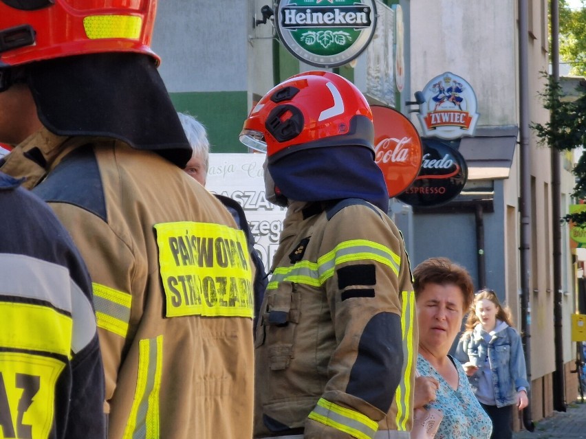 Interwencja straży pożarnej na Kaliskiej we Włocławku